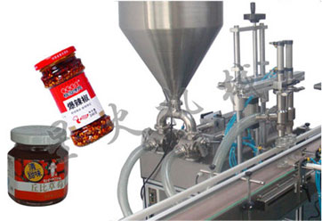 雙頭自動辣椒醬醬料灌裝機(jī)