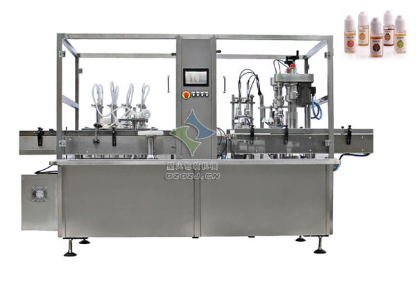 全自動(dòng)精油灌裝旋蓋機(jī),玻璃滴管蓋精油灌裝機(jī)